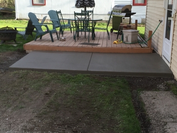 Stamped concrete patio WNY