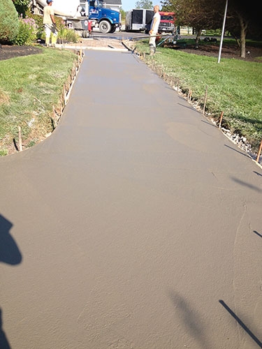 Decorative concrete driveway Williamsville NY